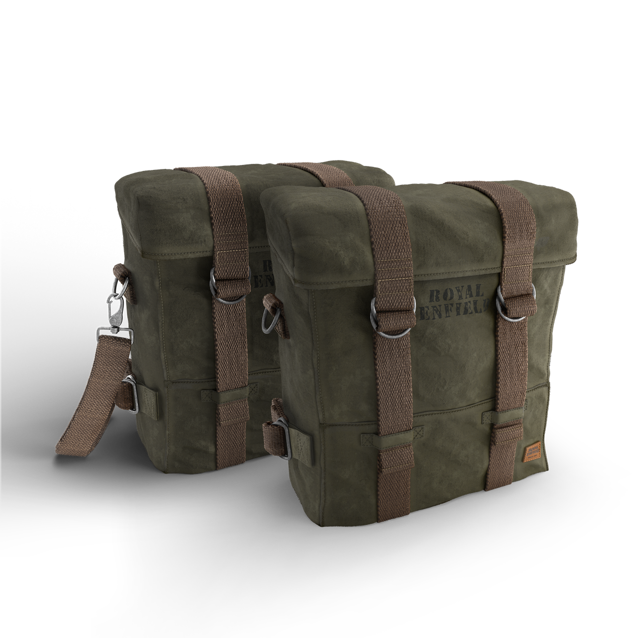 MILITARY PANNIER PAIR, OLIVE FITMENT: CLASSIC 350 OLD/NEW, CLASSIC 500